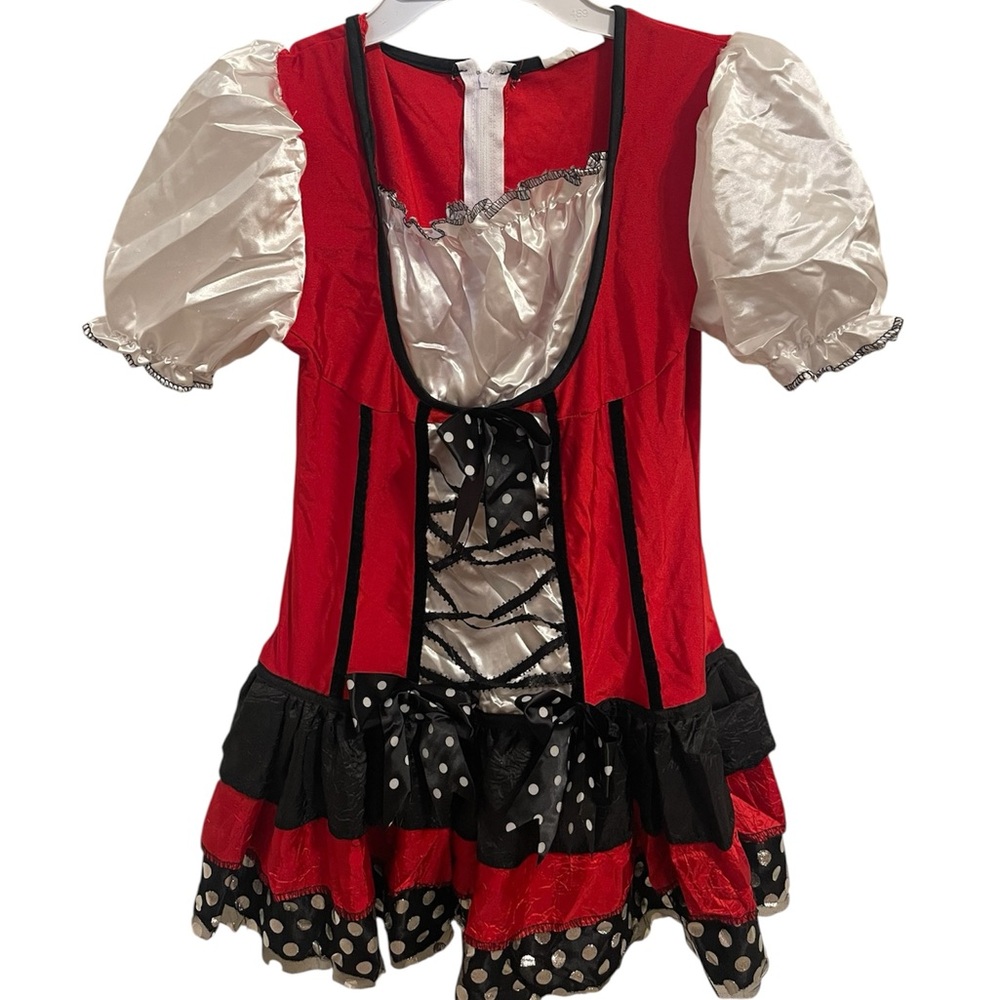 Red and White Halloween Costume Little Red Riding Hood